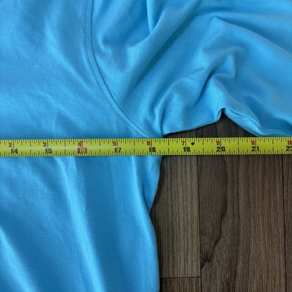 Coolibar Oceanview Tunic Sheath Dress UPF 50 Womens M Aqua Blue Beach Swim Cover - Picture 7 of 8